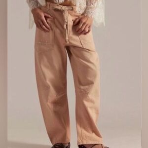 NWT We The Free Moxie Low Slung Barrel Jean